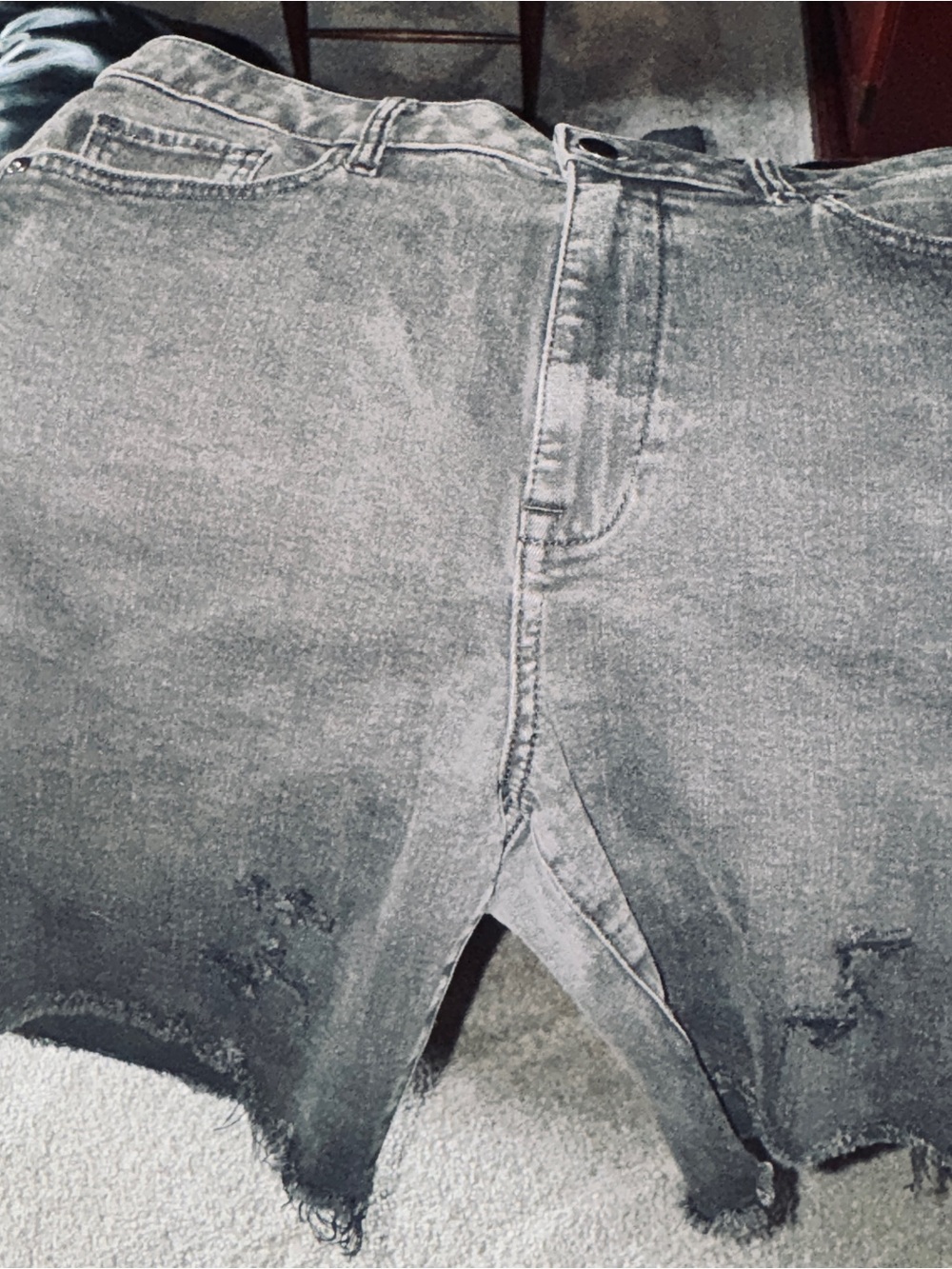 Elizabeth and James Black Washed Denim Shorts